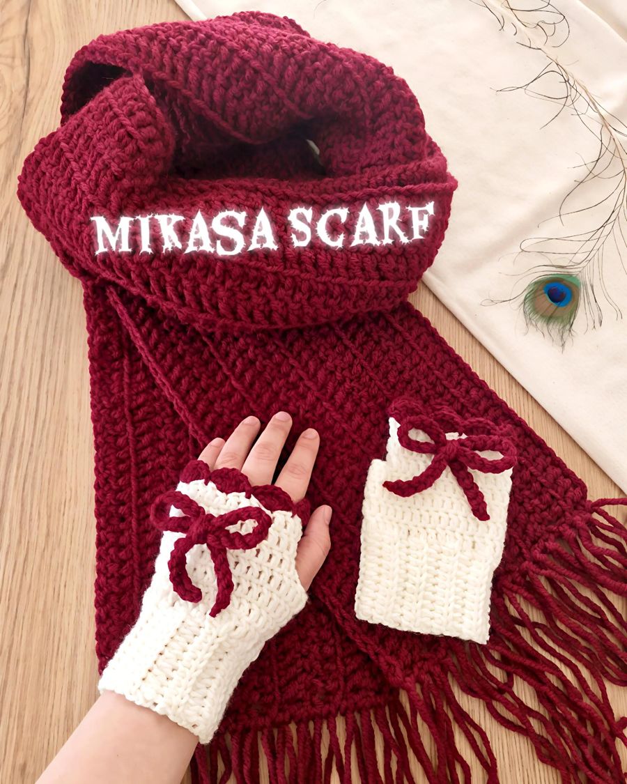 Mikasa scarf set